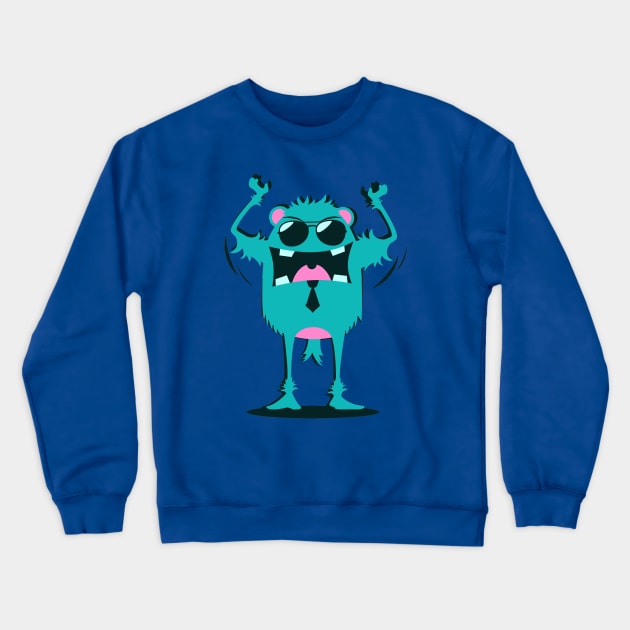 FURRY MONSTER #3 Crewneck Sweatshirt by jatinismara